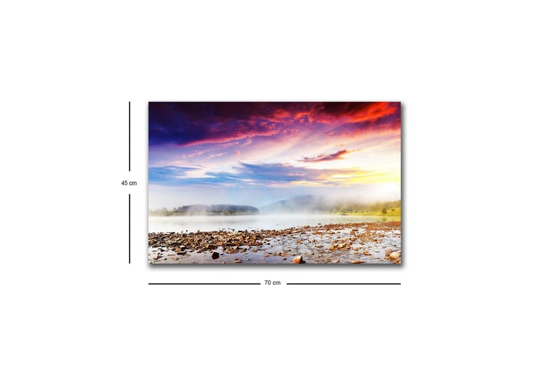 Väggdekor LED-belysning Canvas Målning - Inredning - Tavlor & konst - Canvastavlor