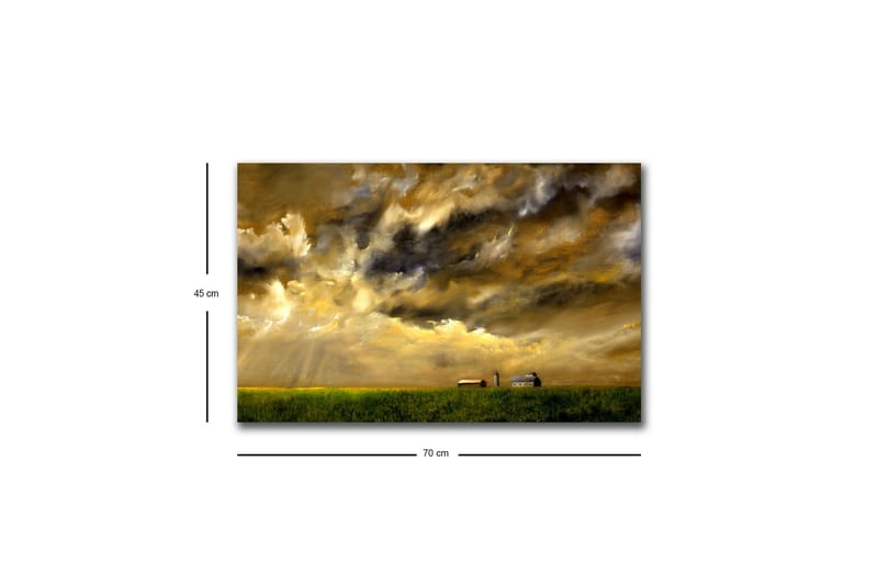 Väggdekor LED-belysning Canvas Målning - Inredning - Tavlor & konst - Canvastavlor