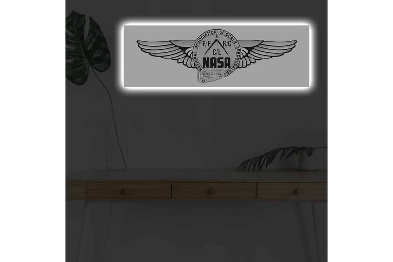 Väggdekor LED-belysning Canvas Målning - Inredning - Tavlor & konst - Canvastavlor