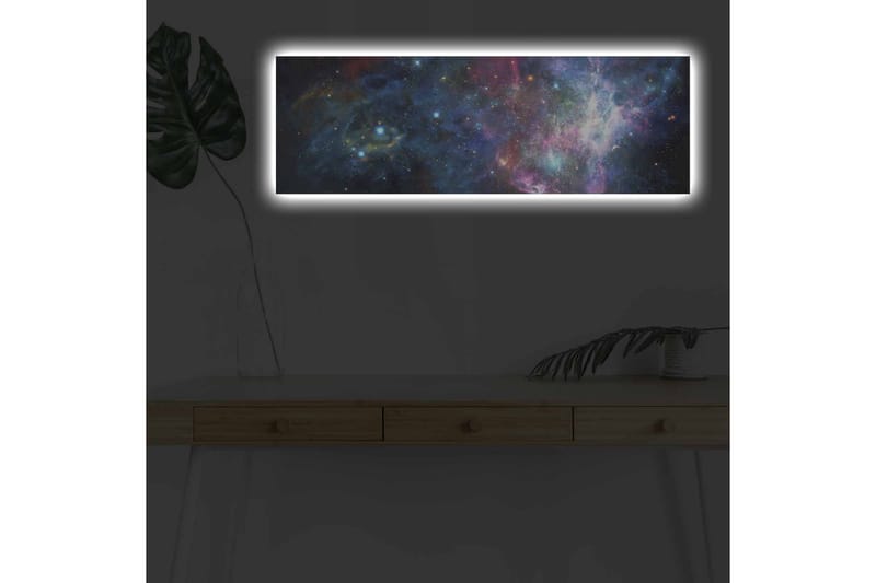 Väggdekor LED-belysning Canvas Målning - Inredning - Tavlor & konst - Canvastavlor