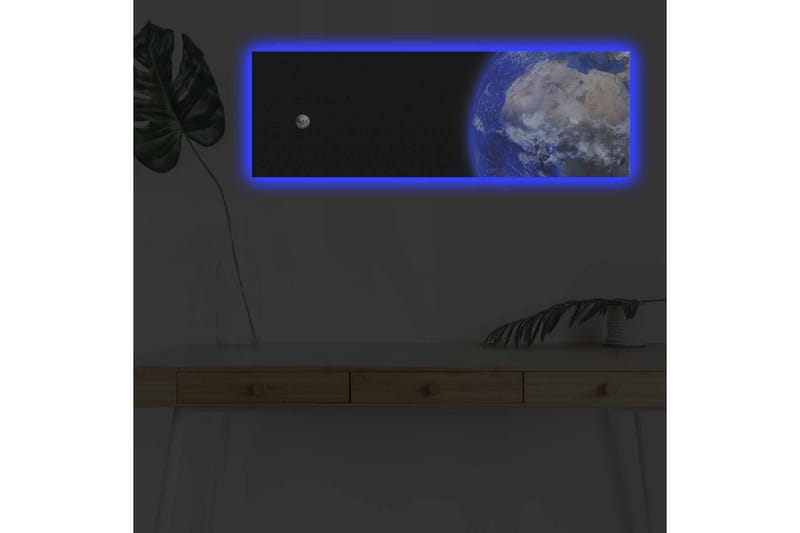 Väggdekor LED-belysning Canvas Målning - Inredning - Tavlor & konst - Canvastavlor