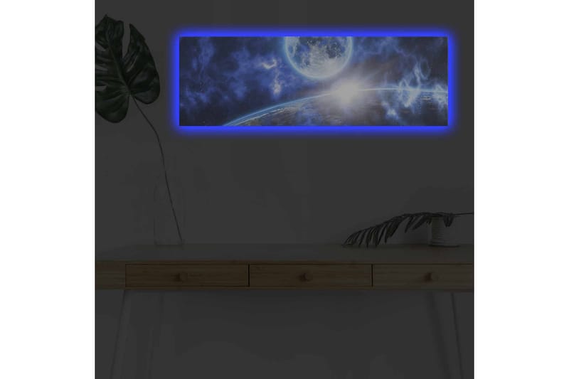 Väggdekor LED-belysning Canvas Målning - Inredning - Tavlor & konst - Canvastavlor