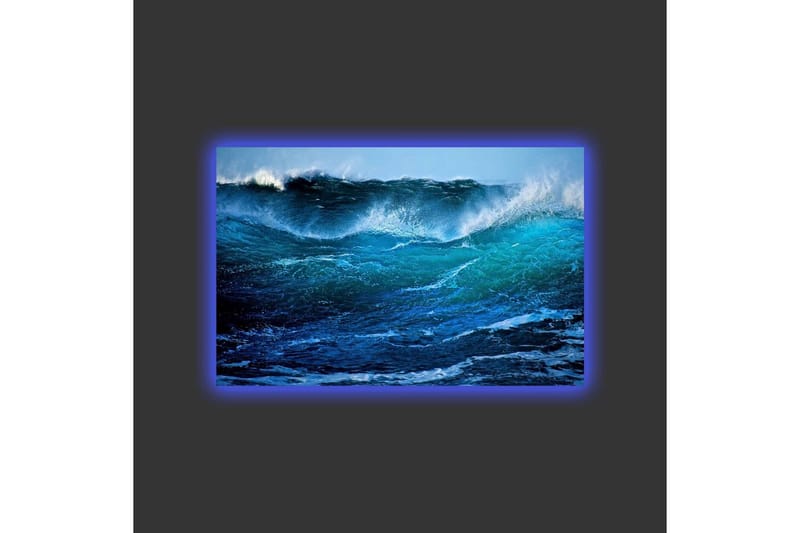 Väggdekor LED-belysning Canvas Målning - Inredning - Tavlor & konst - Canvastavlor