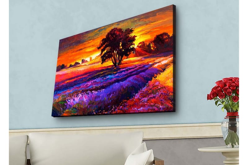 Väggdekor LED-belysning Canvas Målning - Inredning - Tavlor & konst - Canvastavlor