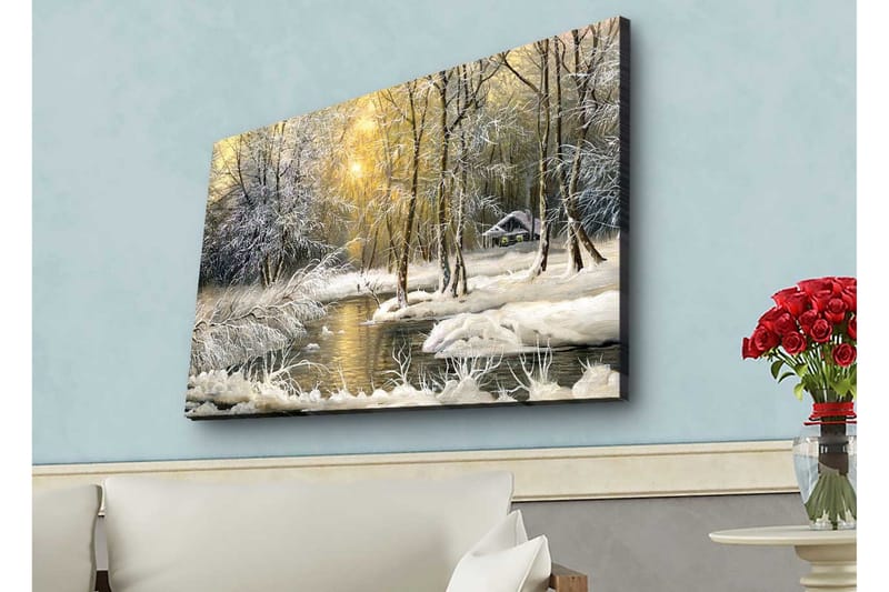 Väggdekor LED-belysning Canvas Målning - Inredning - Tavlor & konst - Canvastavlor