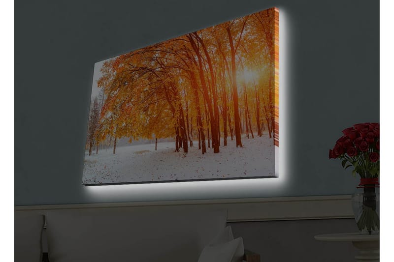 Väggdekor LED-belysning Canvas Målning - Inredning - Tavlor & konst - Canvastavlor