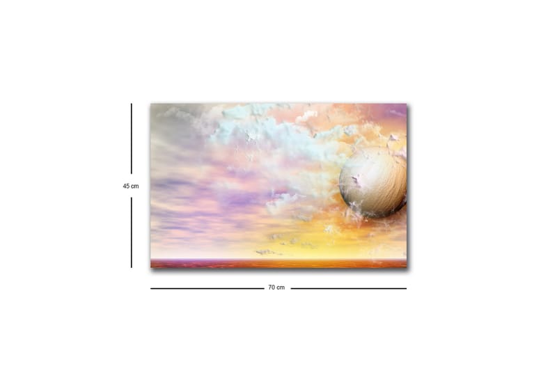 Väggdekor LED-belysning Canvas Målning - Inredning - Tavlor & konst - Canvastavlor