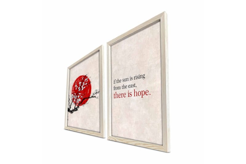 Väggdekor MDF Målning 2 Delar - Inredning - Tavlor & konst - Canvastavlor