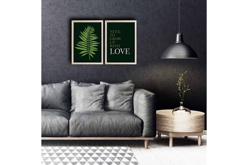 Väggdekor MDF Målning 2 Delar, undefined