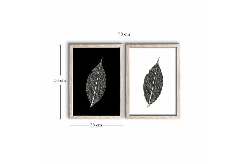 Väggdekor MDF Målning 2 Delar - Inredning - Tavlor & konst - Canvastavlor