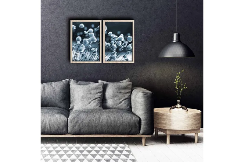 Väggdekor MDF Målning 2 Delar, undefined