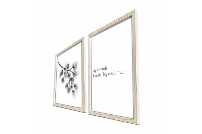 Väggdekor MDF Målning 2 Delar - Inredning - Tavlor & konst - Canvastavlor