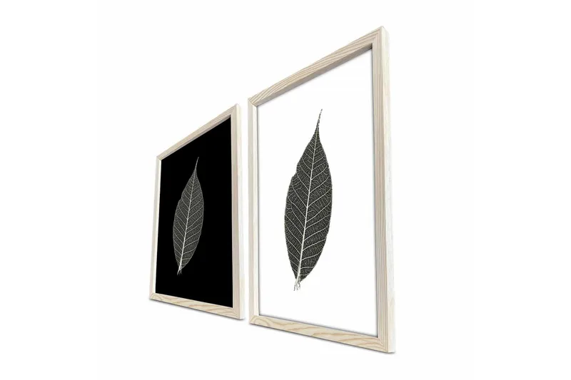 Väggdekor MDF Målning 2 Delar - Inredning - Tavlor & konst - Canvastavlor