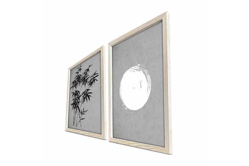 Väggdekor MDF Målning 2 Delar - Inredning - Tavlor & konst - Canvastavlor