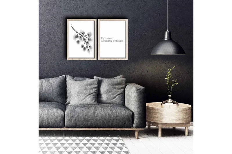 Väggdekor MDF Målning 2 Delar, undefined