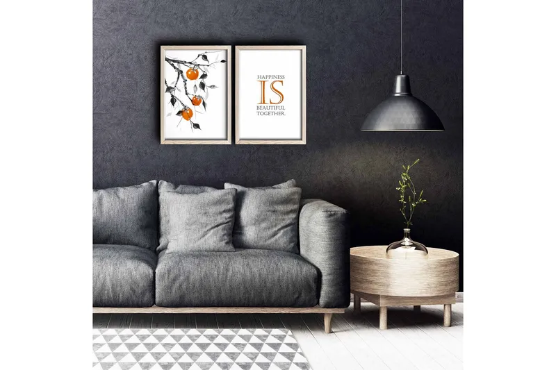 Väggdekor MDF Målning 2 Delar, undefined