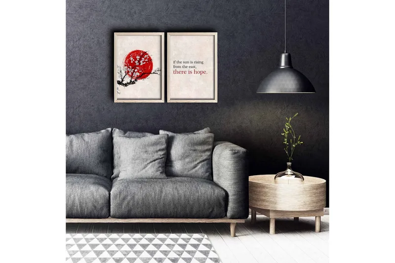 Väggdekor MDF Målning 2 Delar, undefined