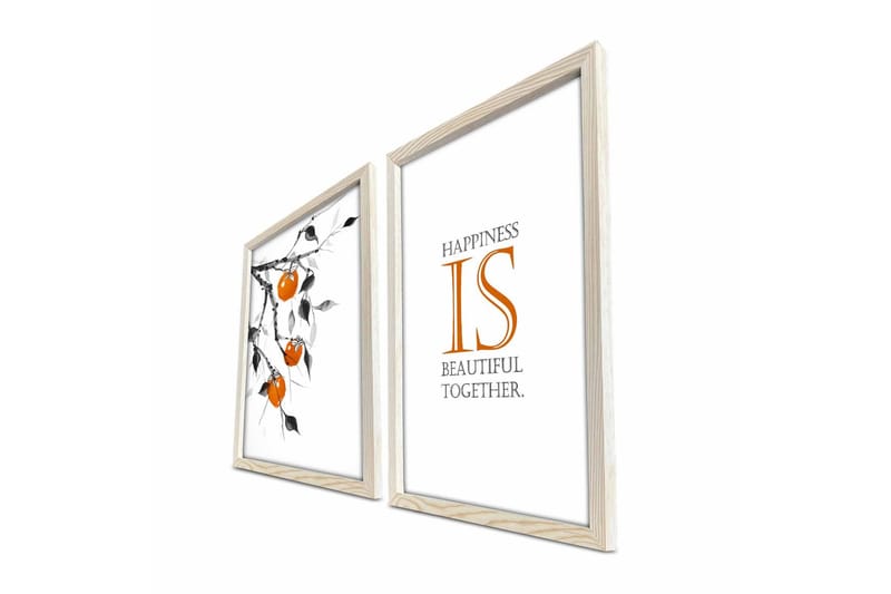 Väggdekor MDF Målning 2 Delar - Inredning - Tavlor & konst - Canvastavlor