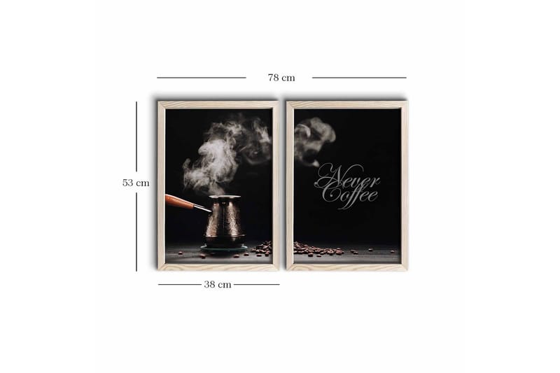 Väggdekor MDF Målning 2 Delar - Inredning - Tavlor & konst - Canvastavlor