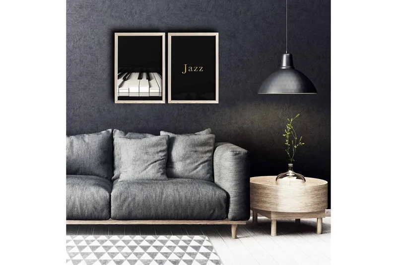 Väggdekor MDF Målning 2 Delar, undefined