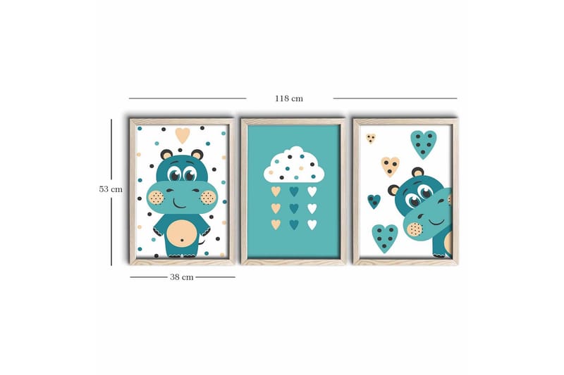 Väggdekor MDF Målning - Inredning - Tavlor & konst - Canvastavlor