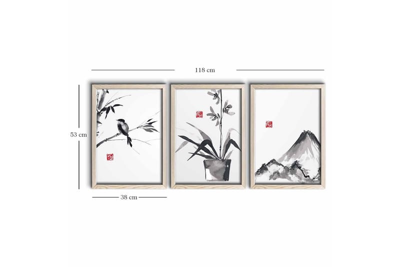 Väggdekor MDF Målning - Inredning - Tavlor & konst - Canvastavlor