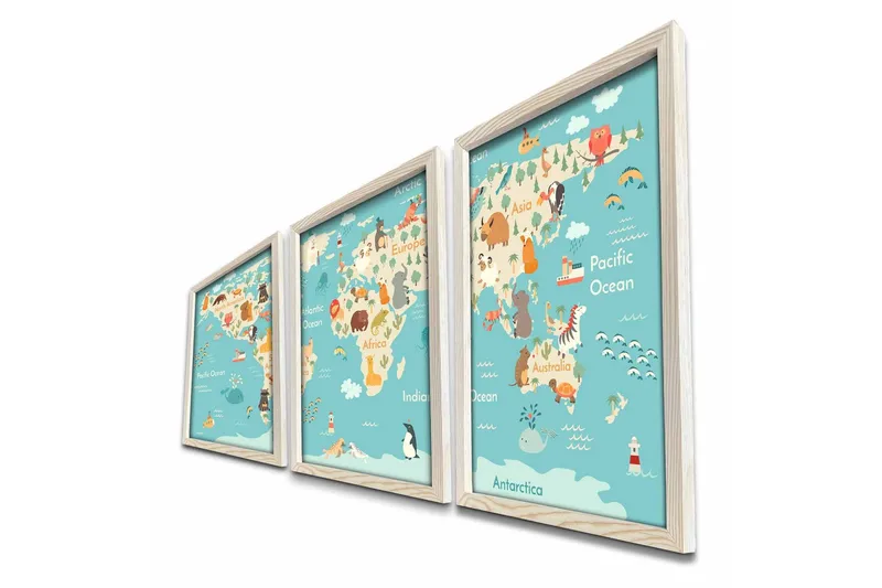 Väggdekor MDF Målning - Inredning - Tavlor & konst - Canvastavlor