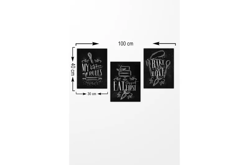 Väggdekor MDF Målning - Inredning - Tavlor & konst - Canvastavlor