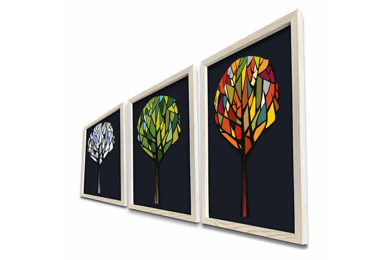 Väggdekor MDF Målning - Inredning - Tavlor & konst - Canvastavlor