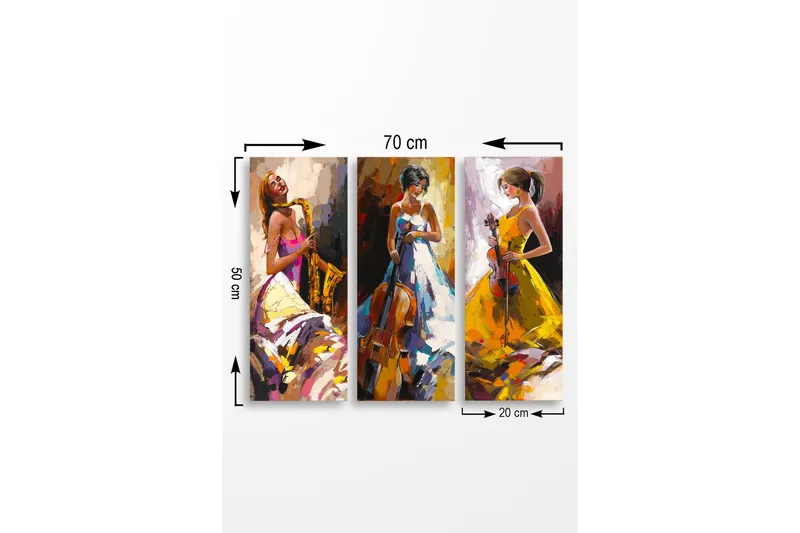 Väggdekor MDF Målning - Inredning - Tavlor & konst - Canvastavlor