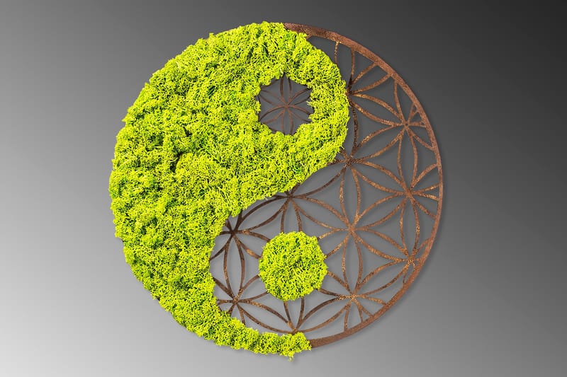 Yin Yang Canvastavla - 44x44 cm - Inredning - Tavlor & konst - Canvastavlor