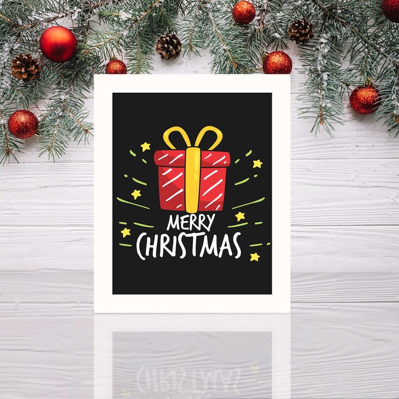 Dekorativ Inramad MDF-målning 24x29 cm - Flerfärgad - Inredning - Tavlor & konst