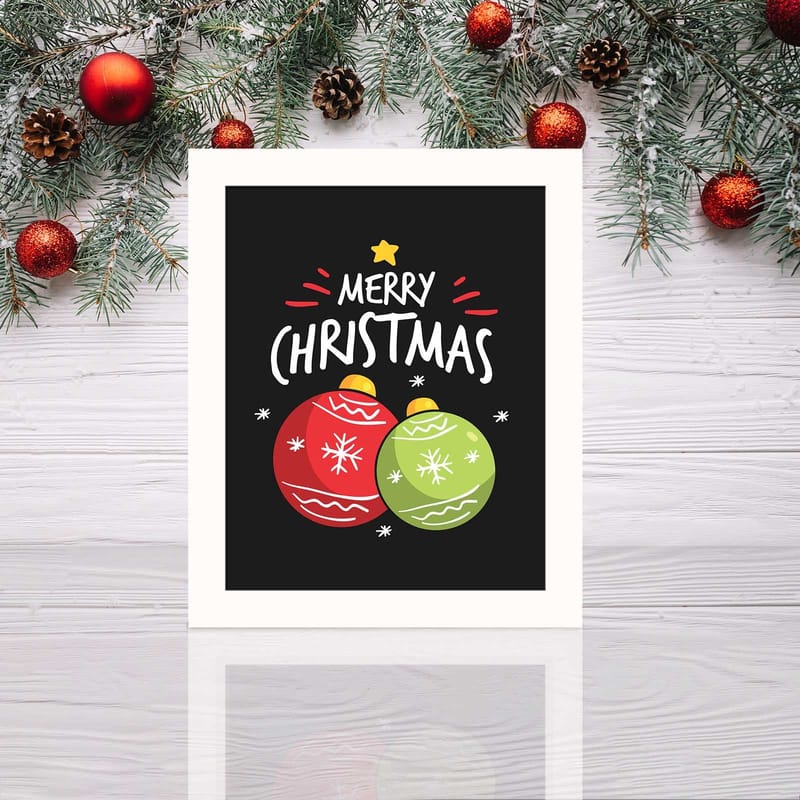 Dekorativ Inramad MDF-målning 24x29 cm - Flerfärgad - Inredning - Tavlor & konst