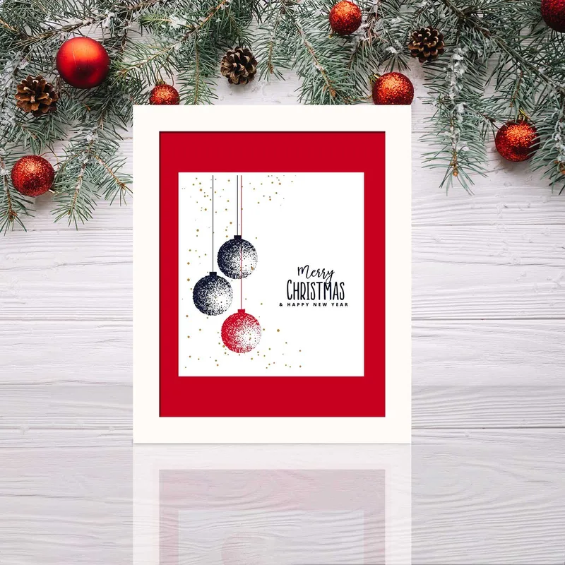 Dekorativ Inramad MDF-målning 24x29 cm - Flerfärgad - Inredning - Tavlor & konst