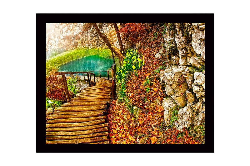 Dekorativ Inramad MDF-målning 41x56 cm - Flerfärgad - Inredning - Tavlor & konst