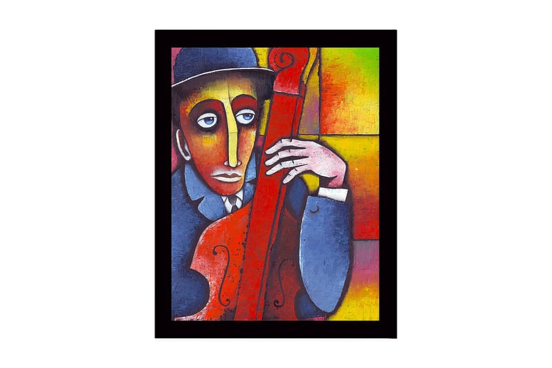 Dekorativ Inramad MDF-målning 41x56 cm, Flerfärgad