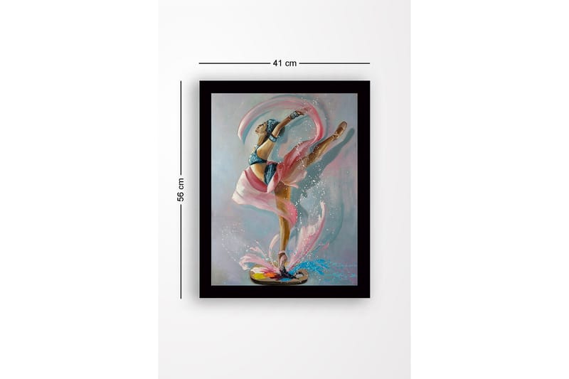 Dekorativ Inramad MDF-målning 41x56 cm - Flerfärgad - Inredning - Tavlor & konst