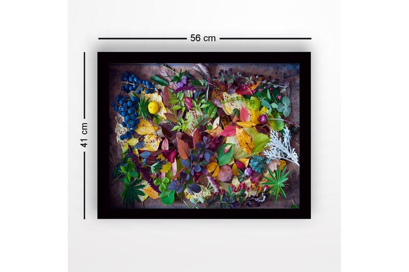 Dekorativ Inramad MDF-målning 41x56 cm - Flerfärgad - Inredning - Tavlor & konst