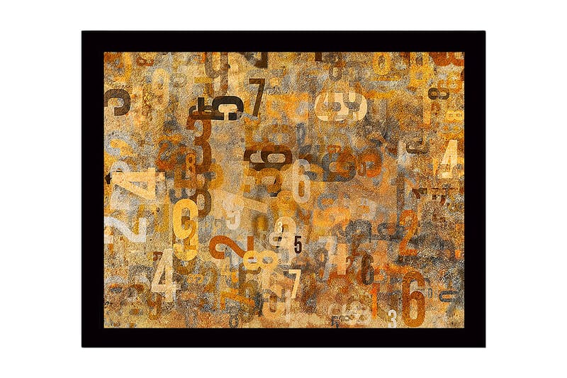 Dekorativ Inramad MDF-målning 41x56 cm - Flerfärgad - Inredning - Tavlor & konst