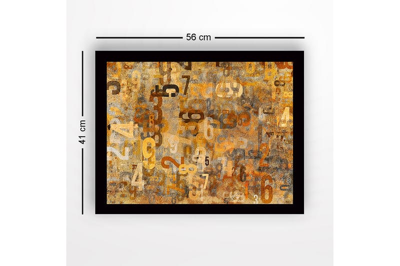 Dekorativ Inramad MDF-målning 41x56 cm - Flerfärgad - Inredning - Tavlor & konst