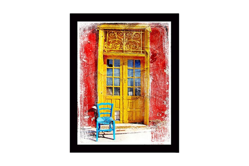 Dekorativ Inramad MDF-målning 41x56 cm - Flerfärgad - Inredning - Tavlor & konst