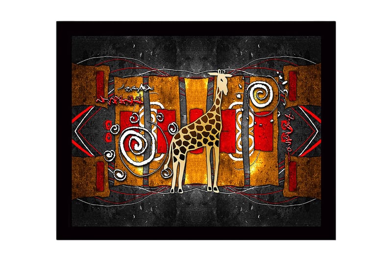 Dekorativ Inramad MDF-målning 41x56 cm - Flerfärgad - Inredning - Tavlor & konst