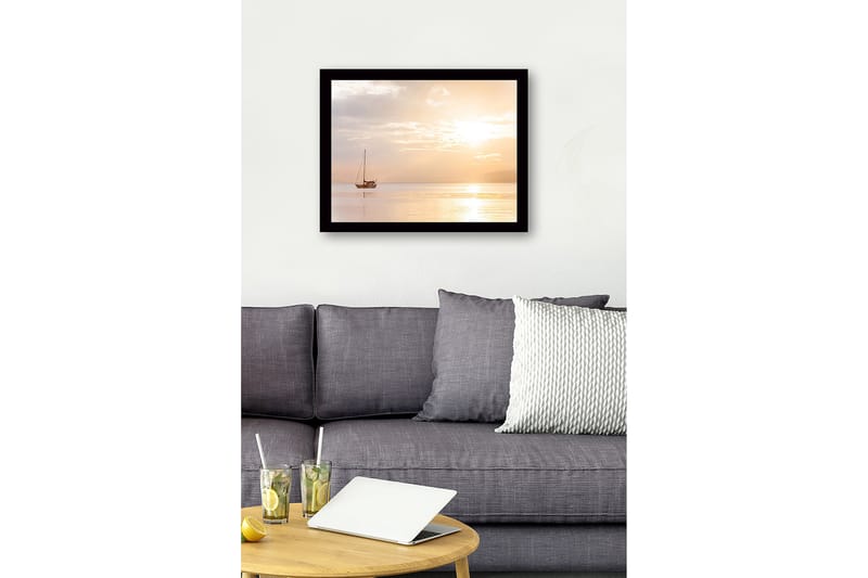 Dekorativ Inramad MDF-målning 41x56 cm - Flerfärgad - Inredning - Tavlor & konst