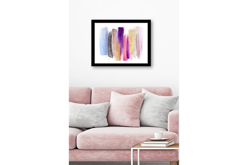 Dekorativ Inramad MDF-målning 41x56 cm - Flerfärgad - Inredning - Tavlor & konst