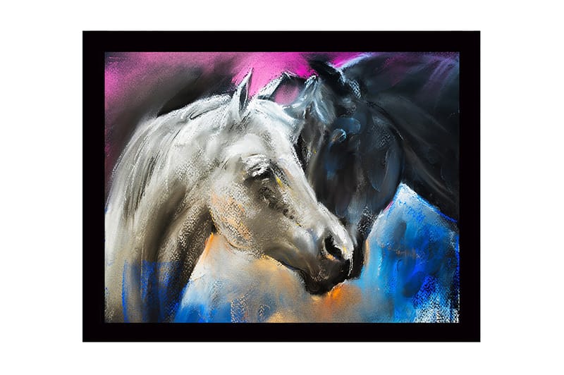 Dekorativ Inramad MDF-målning 41x56 cm - Flerfärgad - Inredning - Tavlor & konst
