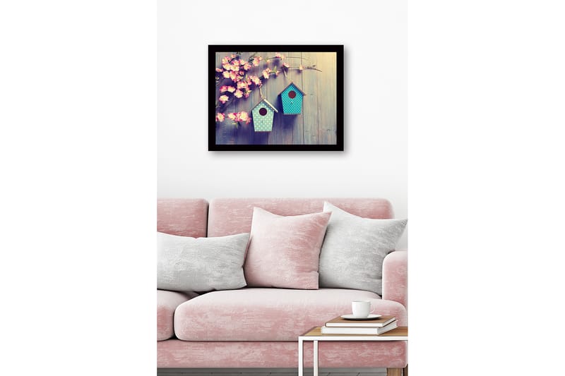 Dekorativ Inramad MDF-målning 41x56 cm - Flerfärgad - Inredning - Tavlor & konst