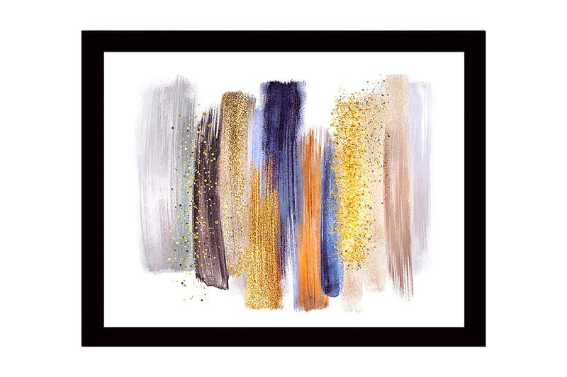 Dekorativ Inramad MDF-målning 41x56 cm - Flerfärgad - Inredning - Tavlor & konst