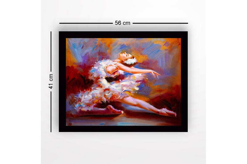 Dekorativ Inramad MDF-målning 41x56 cm - Flerfärgad - Inredning - Tavlor & konst