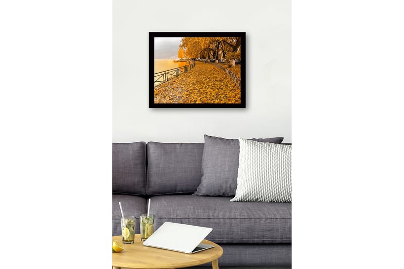 Dekorativ Inramad MDF-målning 41x56 cm - Flerfärgad - Inredning - Tavlor & konst