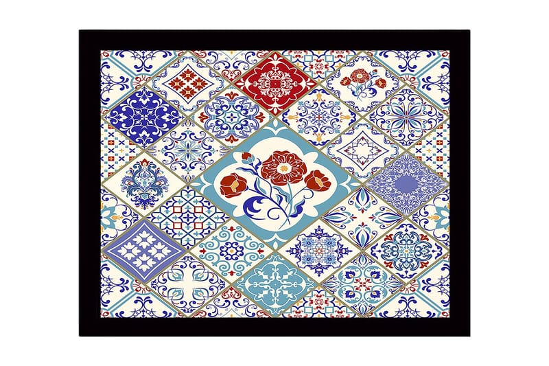 Dekorativ Inramad MDF-målning 41x56 cm - Flerfärgad - Inredning - Tavlor & konst